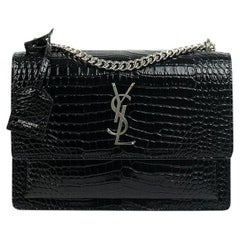 SAINT LAURENT, Sunset in black leather