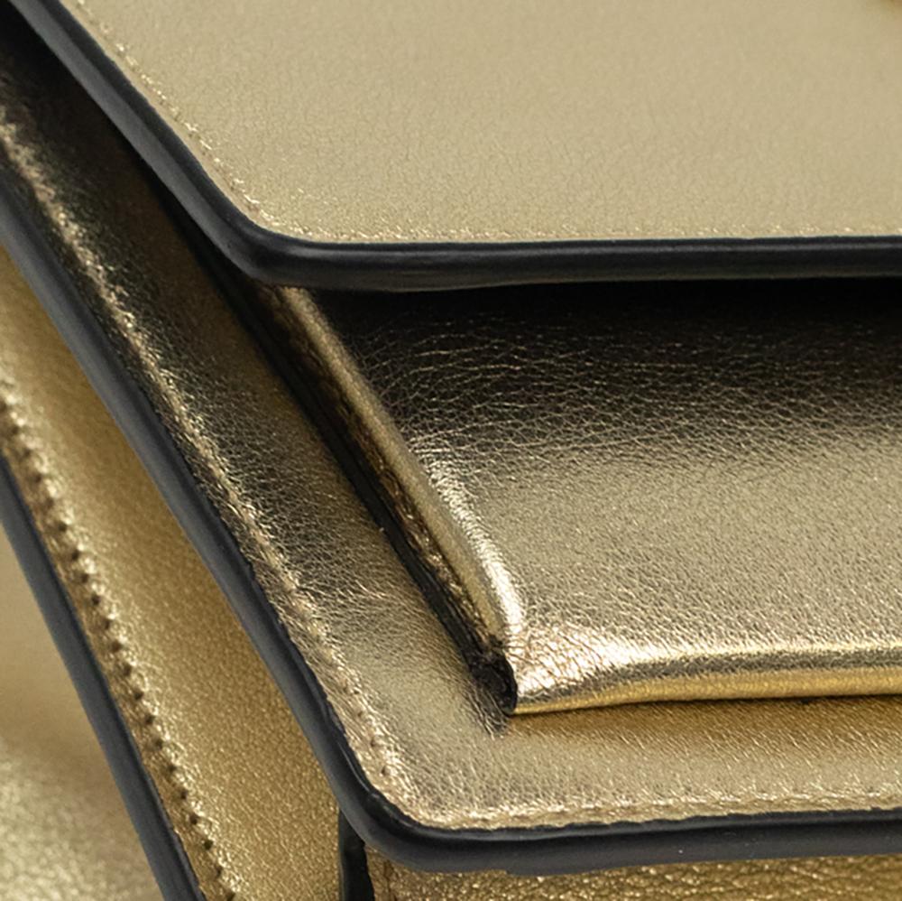 SAINT LAURENT, Sunset in gold leather 3