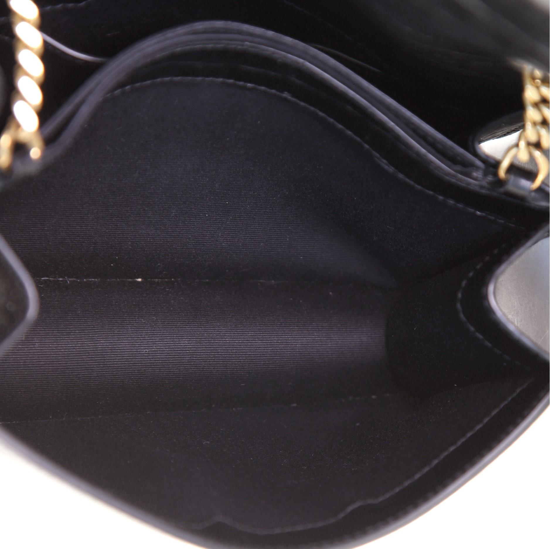 Saint Laurent Sunset Umhängetasche mit Krokodilprägung Leder klein 1