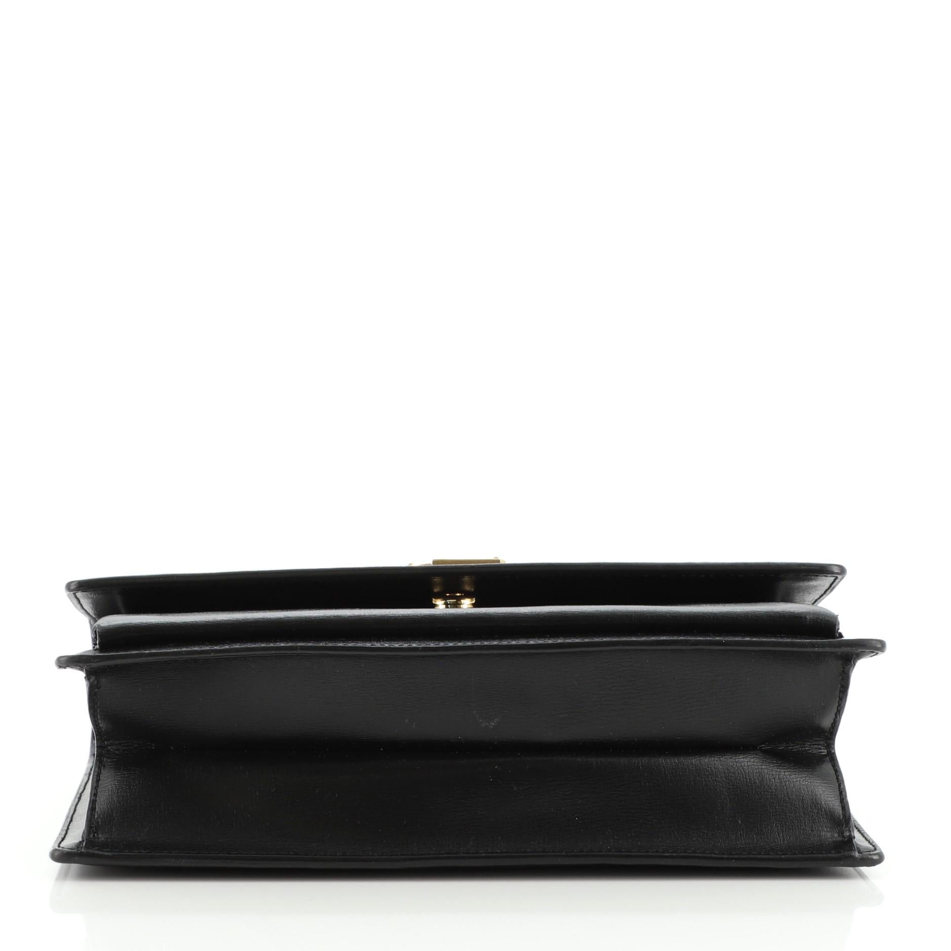Saint Laurent Sunset Top Handle Shoulder Bag Leather Medium In Good Condition In NY, NY