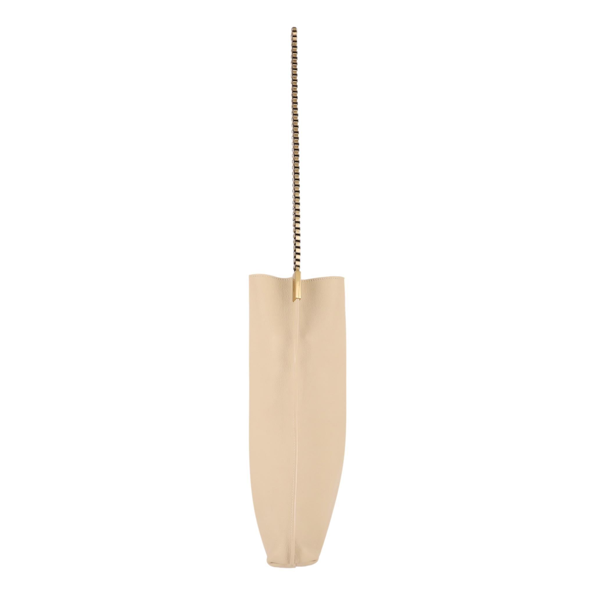 Beige Saint Laurent Suzanne - Borsa a tracolla in pelle con custodia abbinata in vendita