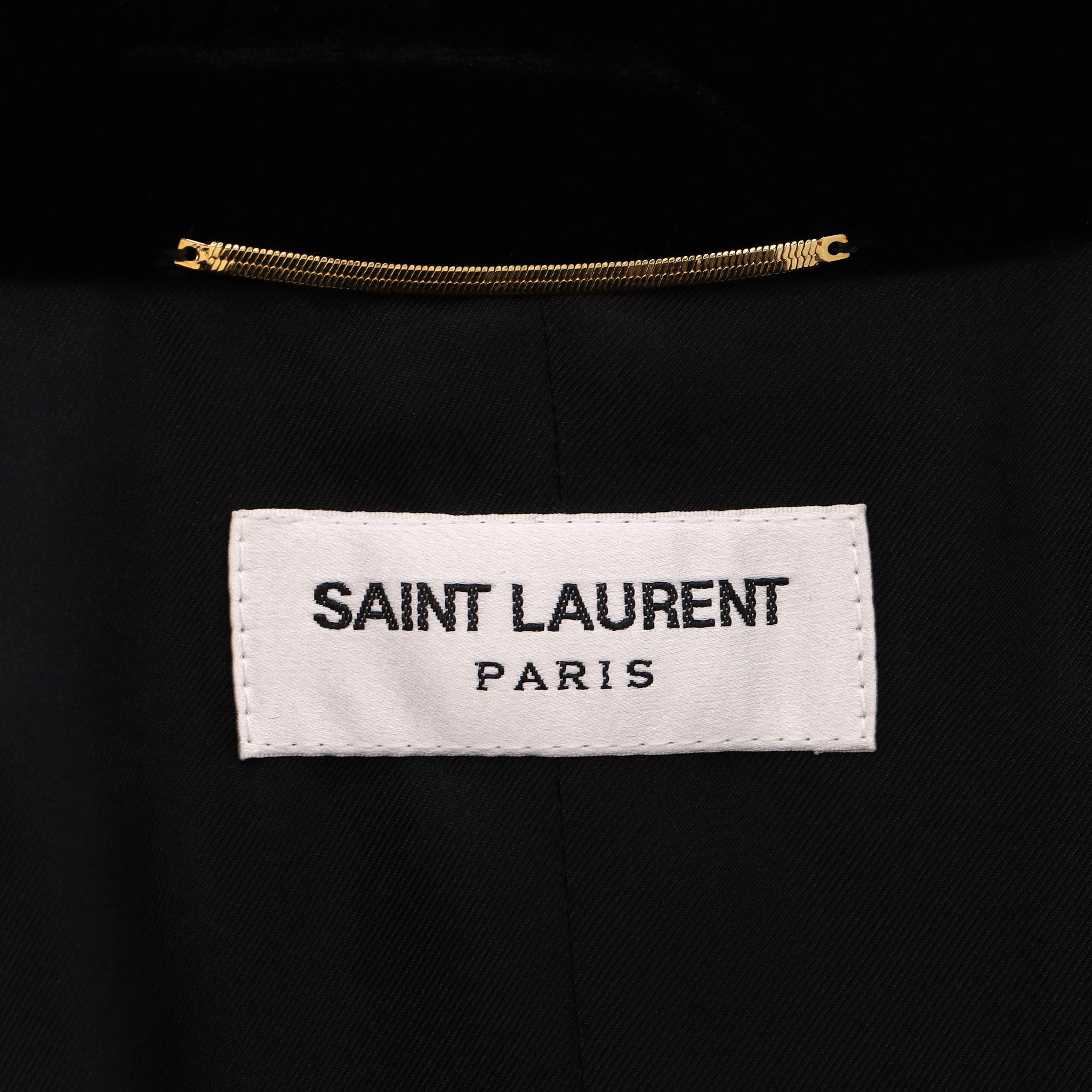 Blazer in velluto su misura Saint Laurent in vendita 1