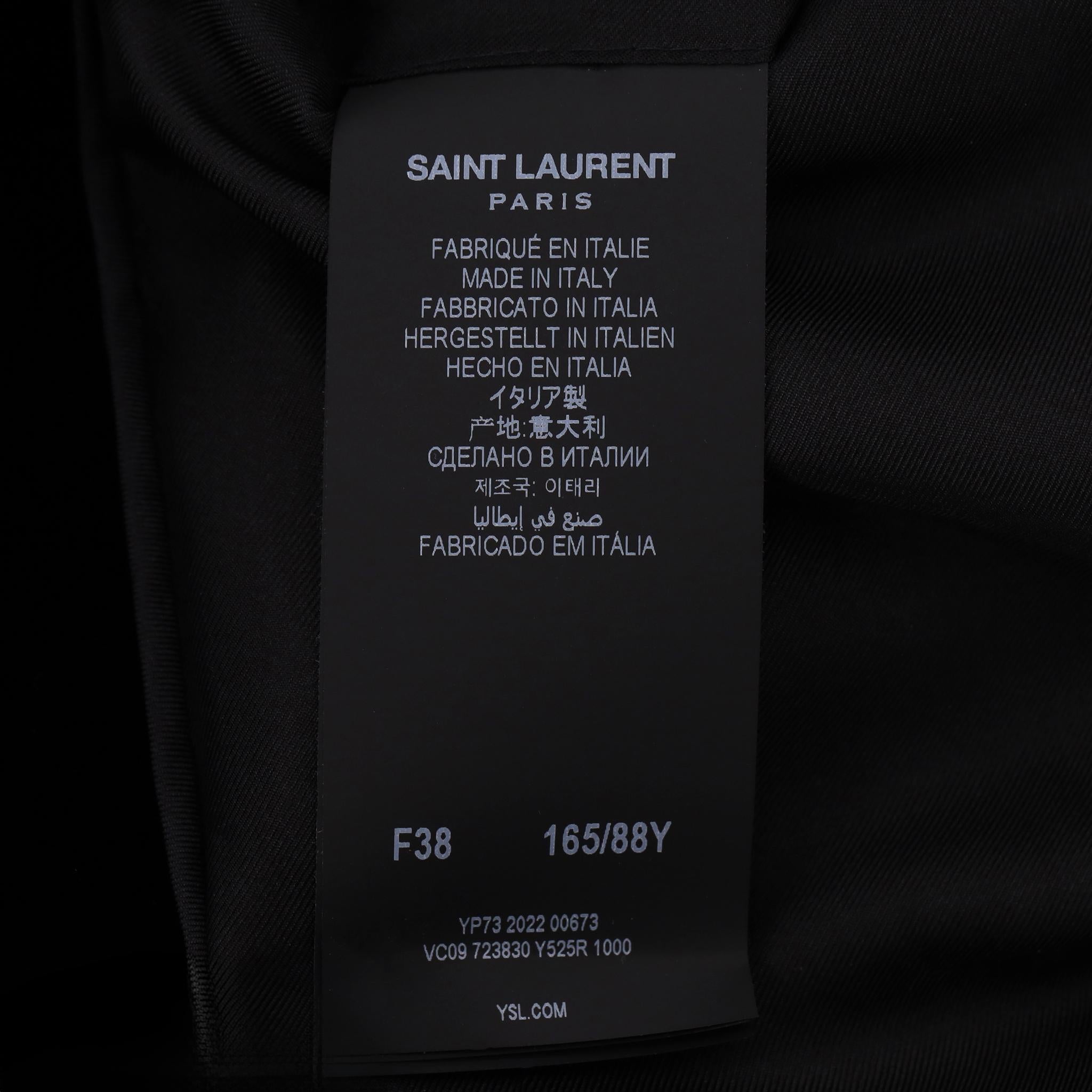 Blazer in velluto su misura Saint Laurent in vendita 2