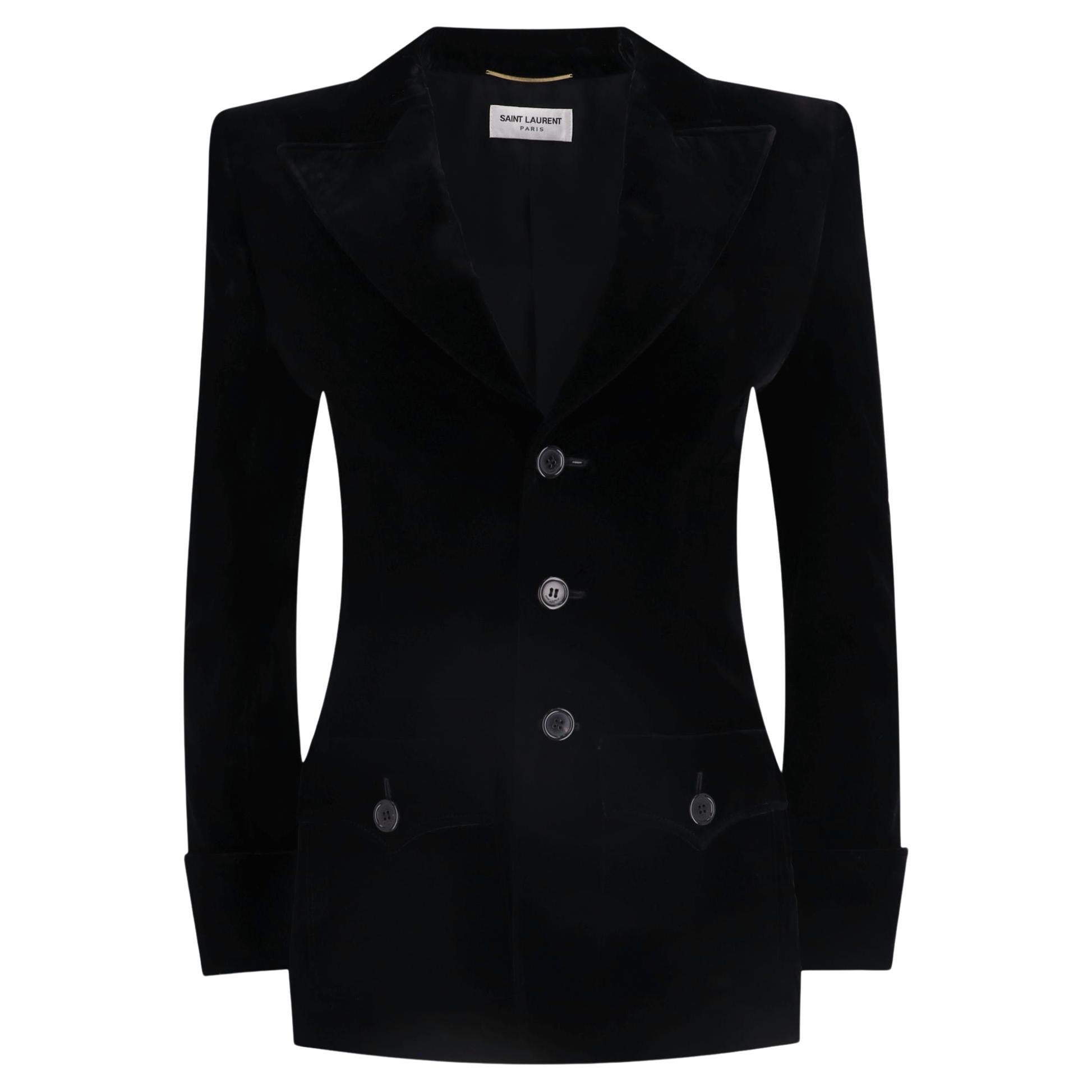 Blazer in velluto su misura Saint Laurent