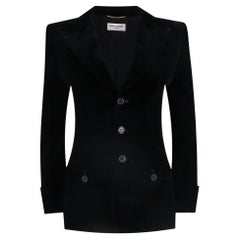 Saint Laurent - Blazer ajusté en velours