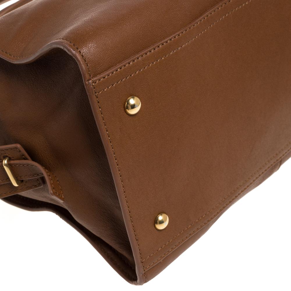 Saint Laurent Tan Leather Medium Cabas Ligne Y Tote 1