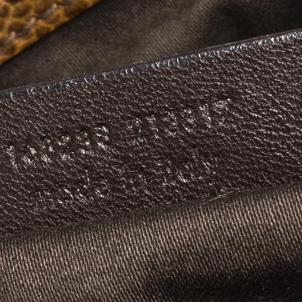 Brown Saint Laurent Tan Patent Leather Muse Messenger Bag