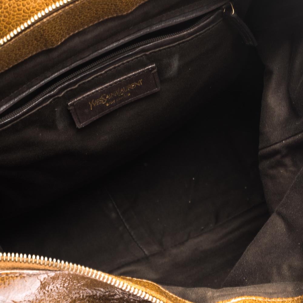 Saint Laurent Tan Patent Leather Muse Messenger Bag 1