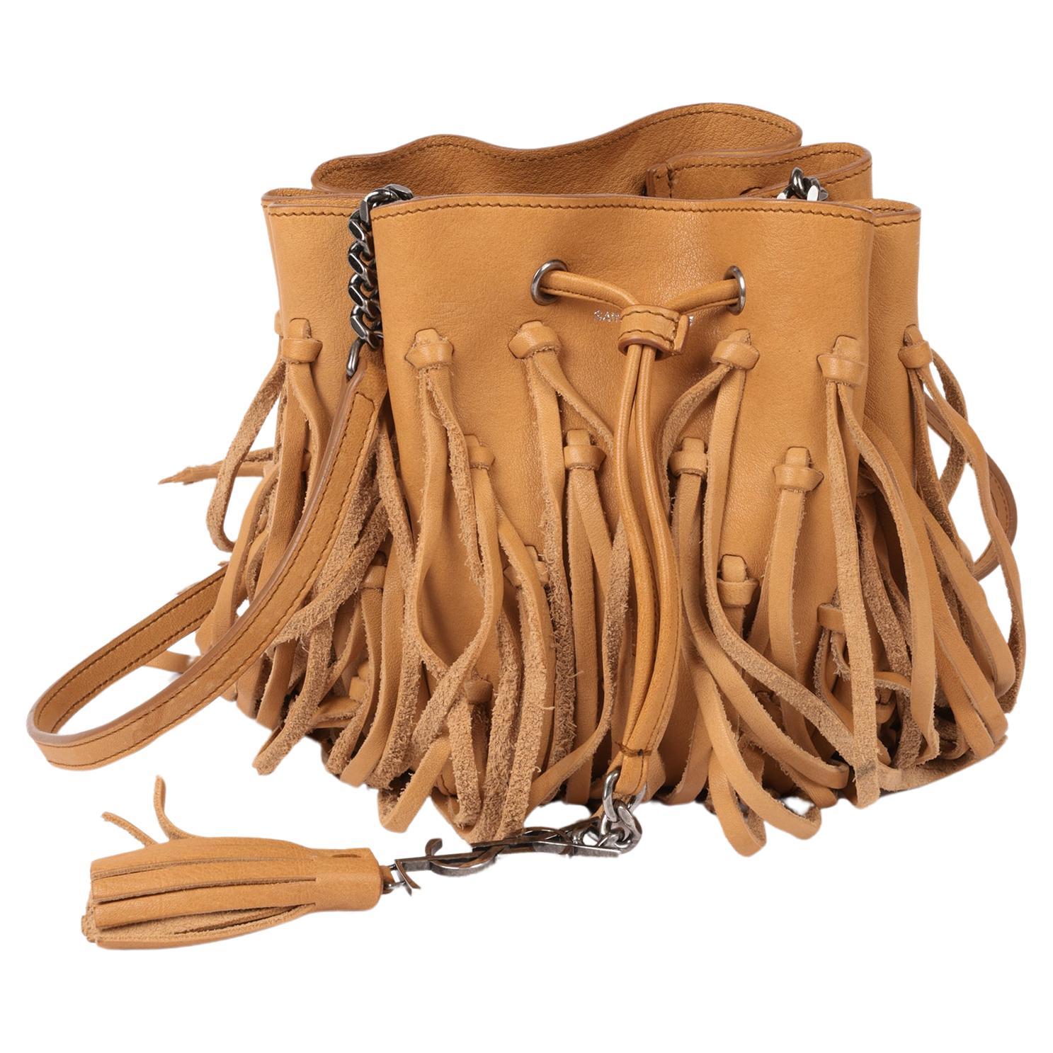 Ysl fringe bucket bag hotsell