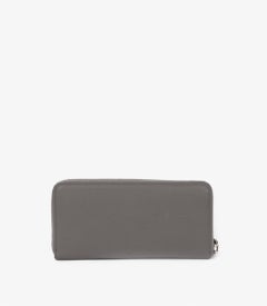 Saint Laurent Taupe Genarbtes Kalbsleder Sac De Jour Brieftasche mit Reißverschluss