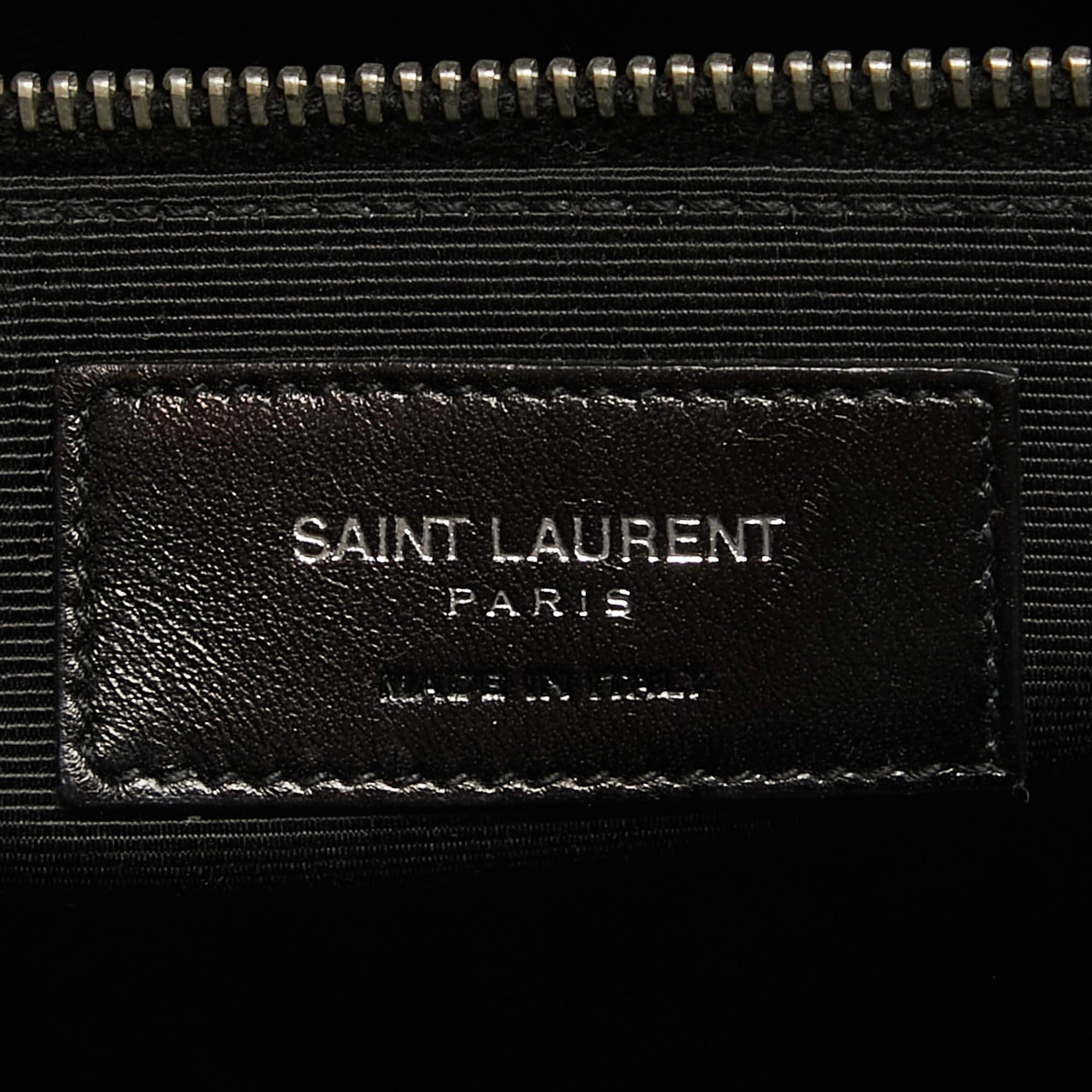 Saint Laurent Taupe Leather Small Classic Sac De Jour Tote For Sale 6