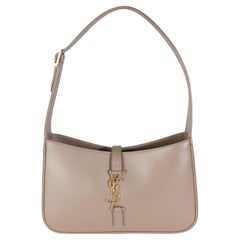 Saint Laurent Taupe pelle di vitello liscia Le 5 A 7 Hobo