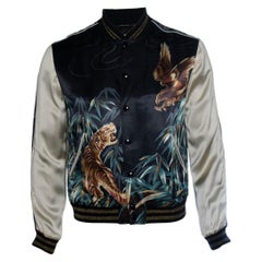 Saint Laurent, teddy bomber with tiger and eagle