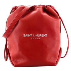 Saint Laurent Teddy Bucket Bag Leder groß