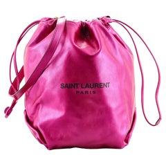 Saint Laurent Teddy Bucket Bag Leather Large