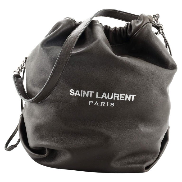 Saint Laurent Teddy Bucket Bag Leather Large at 1stDibs