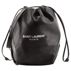 Saint Laurent Teddy Bucket Bag Leather Large