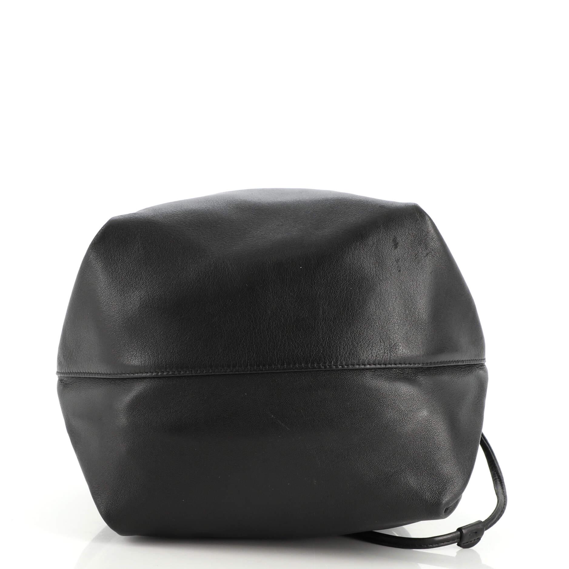 Saint Laurent Teddy Bucket Bag Leather Mini 1