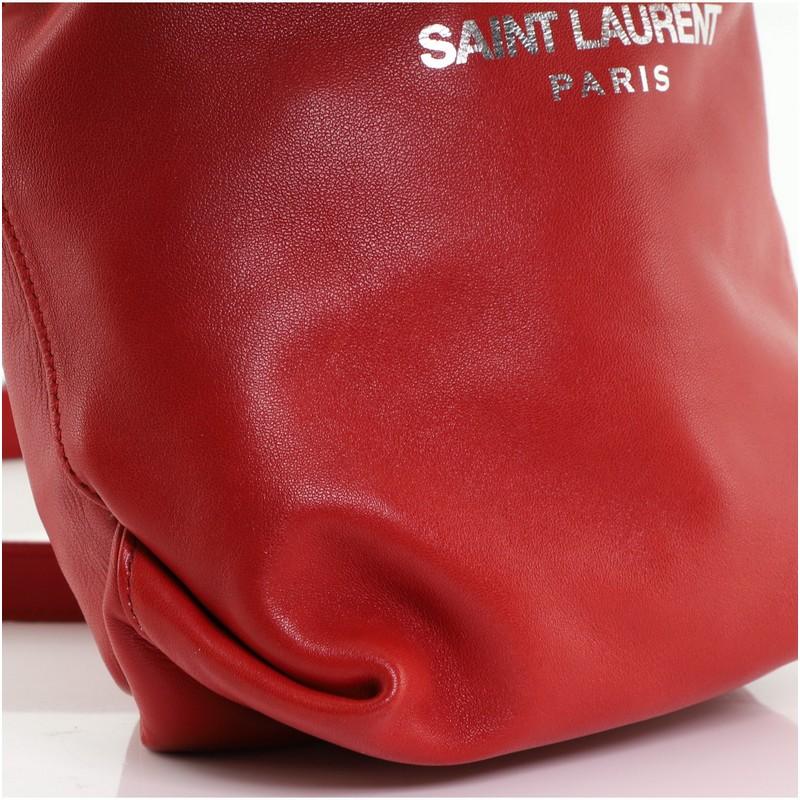 Saint Laurent Teddy Bucket Bag Leather Mini 2