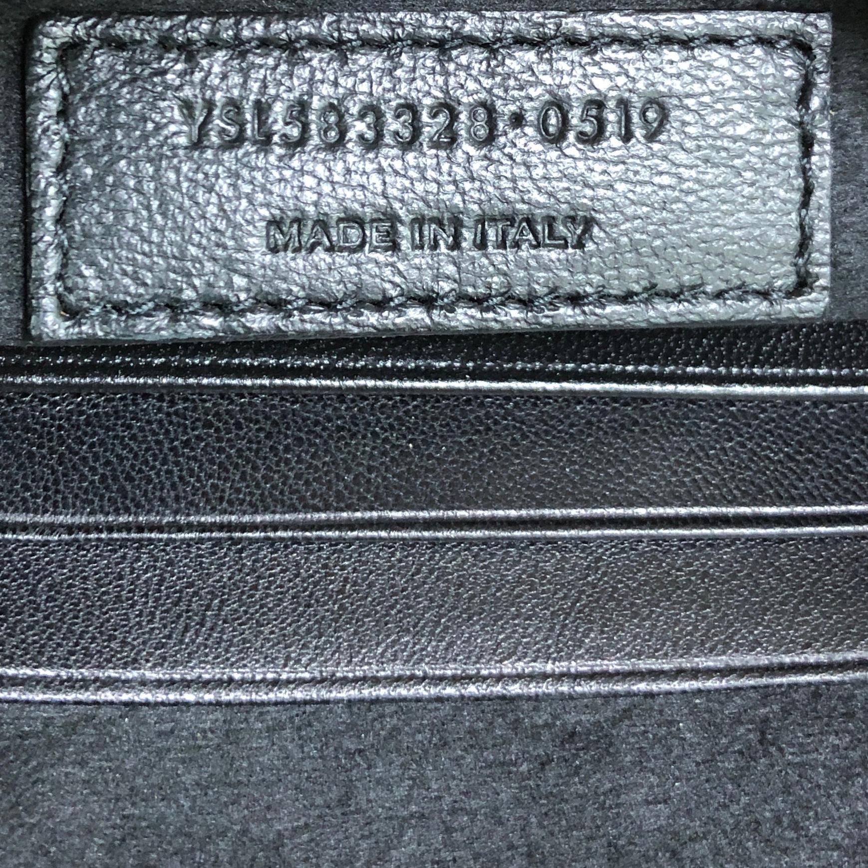 Saint Laurent Teddy Bucket Bag Leather Mini  1