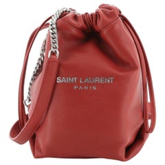 Saint Laurent Teddy Bucket Bag Leather Mini 