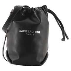 Saint Laurent Teddy Bucket Bag Leather Mini