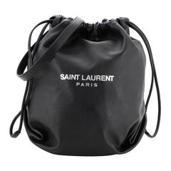 Saint Laurent Teddy Bucket Bag Leather Small