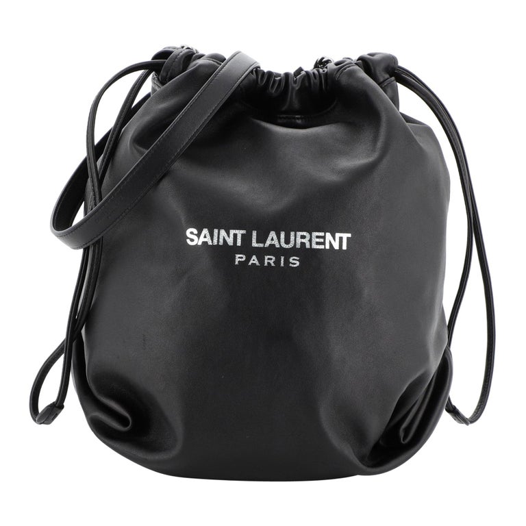 Saint Laurent Teddy Bucket Bag Leather Small At 1stdibs