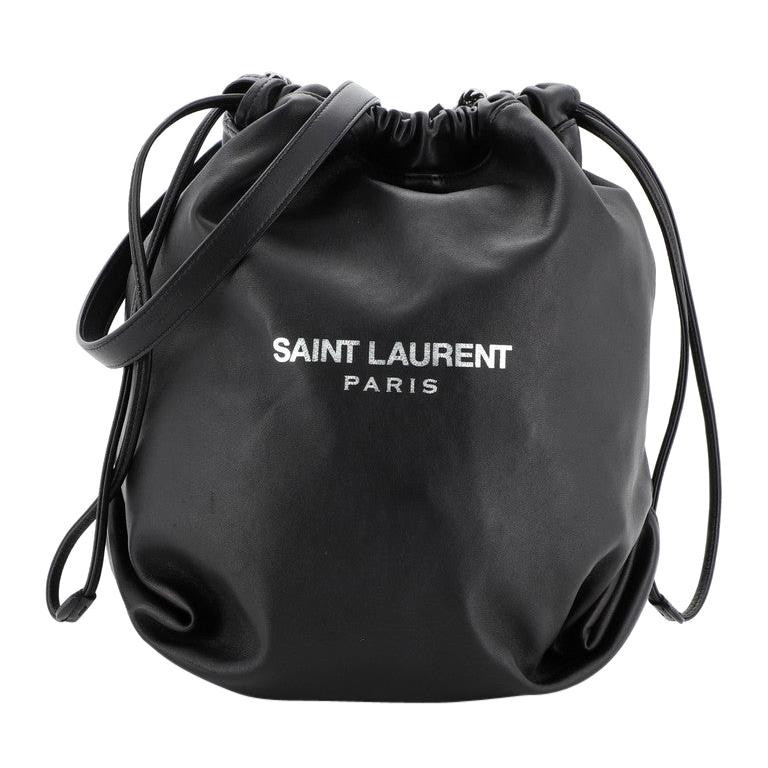 Saint Laurent Teddy Bucket Bag Leather Small