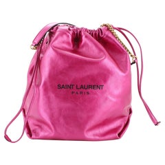 Saint Laurent Teddy Bucket Bag Leather Small