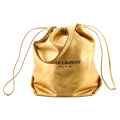 Saint Laurent Teddy Bucket Bag Leather Small