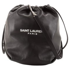 Saint Laurent Teddy Bucket Bag Leather Small