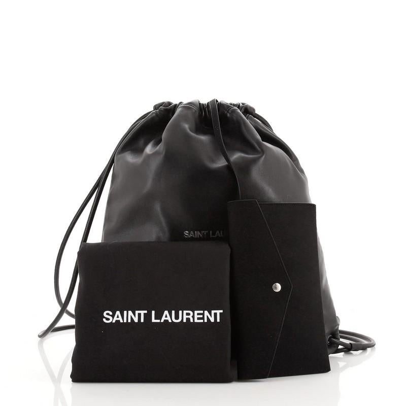 ysl teddy drawstring bag