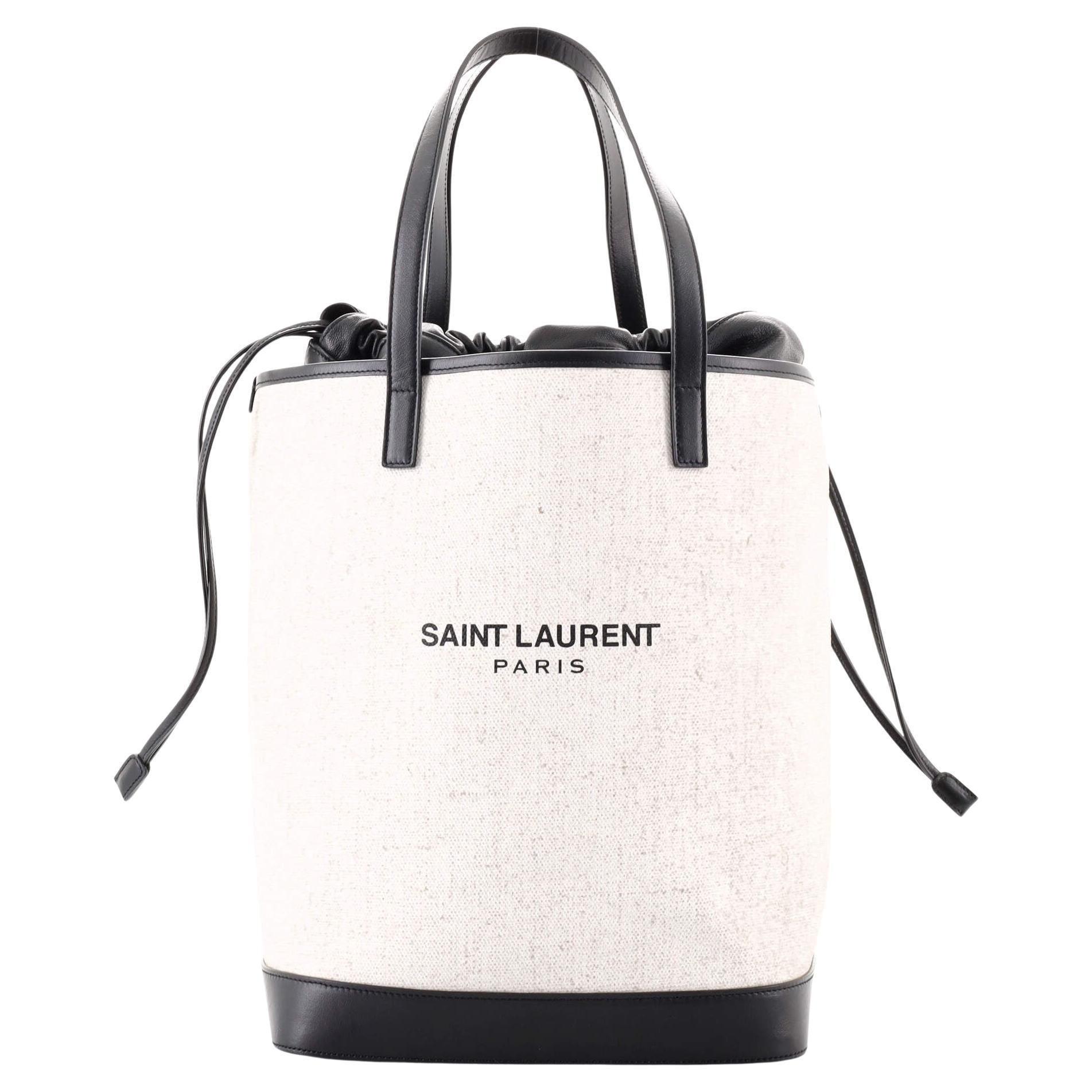 Saint Laurent Paris Grey Pony Hair Downtown Luggage Tote For Sale at ...