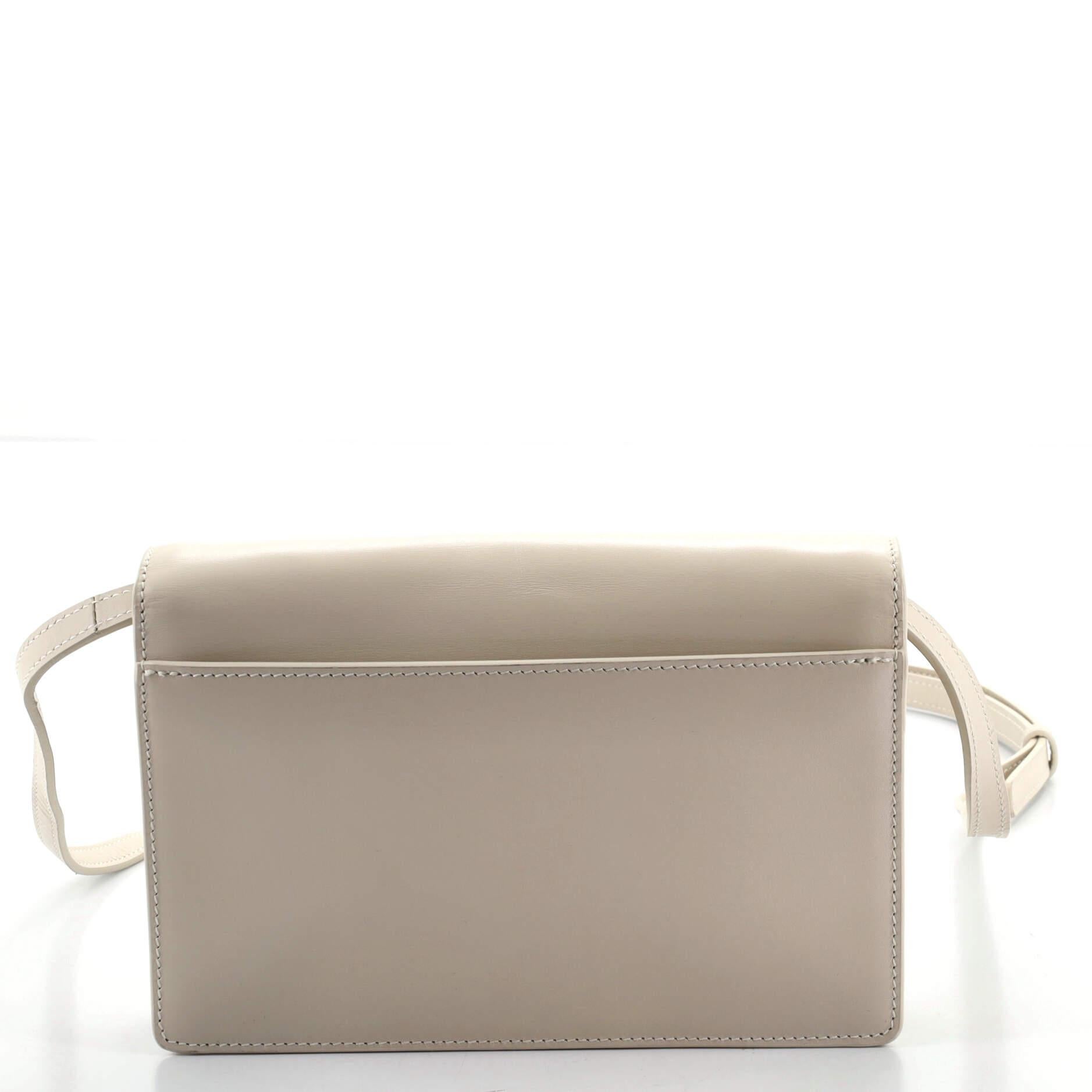 Brown Saint Laurent Tess Satchel Leather Small