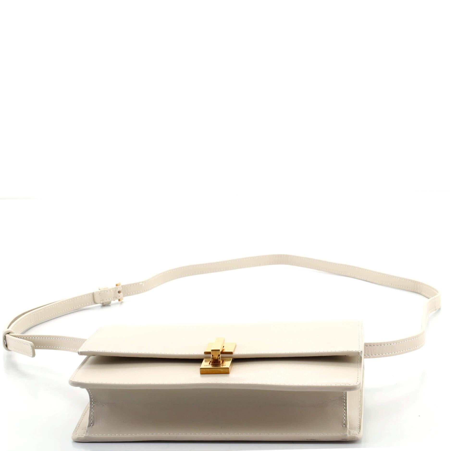 Saint Laurent Tess Satchel Leather Small In Good Condition In NY, NY