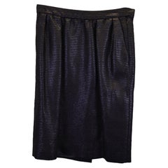 Saint Laurent Rock mit Struktur aus schwarzem Polyester