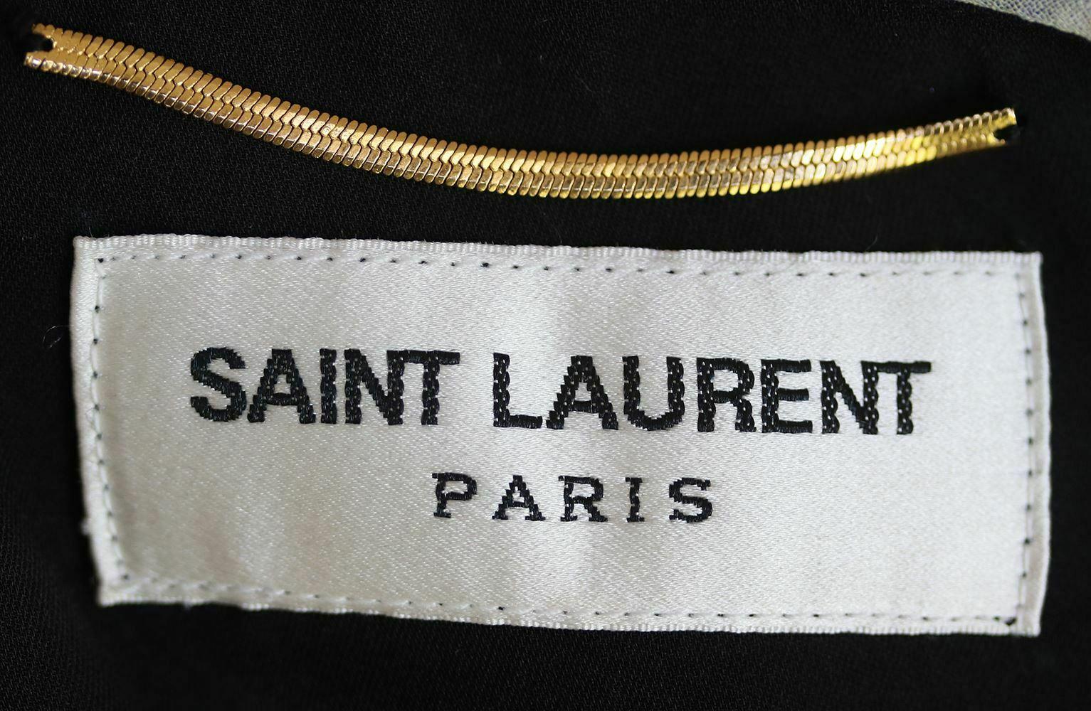Women's Saint Laurent Tiger-Print Silk Maxi Dress 