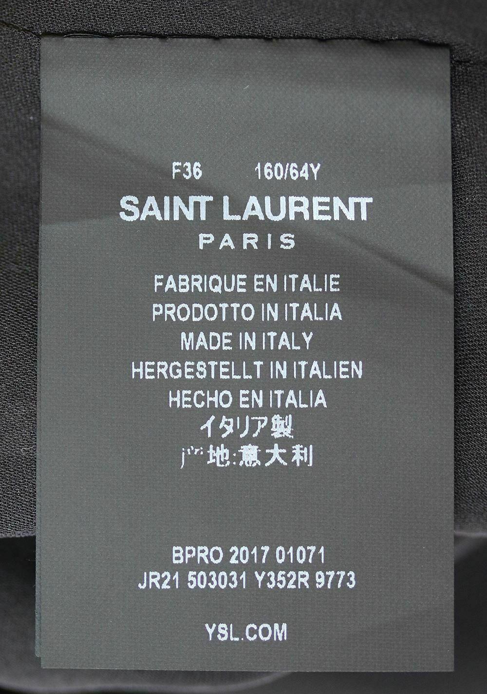 Saint Laurent Tiger-Print Silk Maxi Dress  1