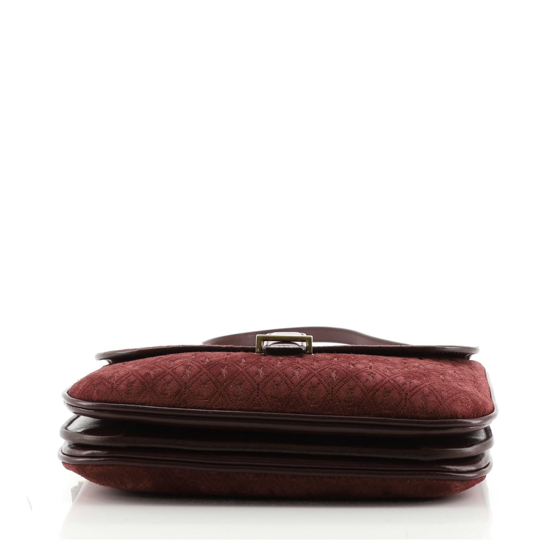 Women's or Men's Saint Laurent Top Flap Satchel Monogram All Over Canvas and Leather Small