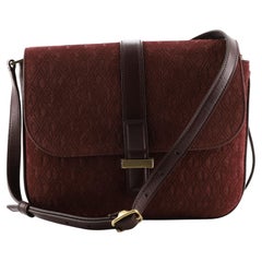 Saint Laurent Top Flap Satchel Monogram All Over Canvas and Leather Small