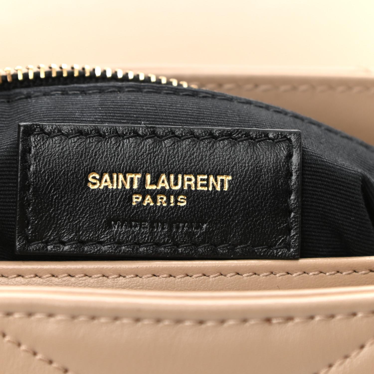 SAINT LAURENT TOY LOU LOU DARK BEIGE WITH Gold 2021 5