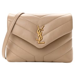 SAINT LAURENT TOY LOU LOU DARK BEIGE WITH Gold 2021