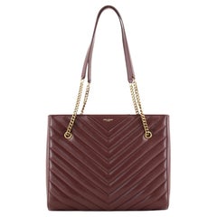 Saint Laurent Tribeca Shopping Tote Matelasse Chevron Leather Medium