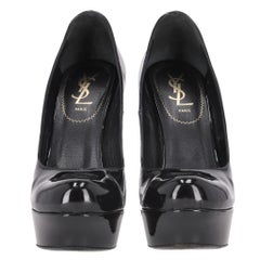 Saint Laurent Tribtoo Patent Leather Platform Pumps