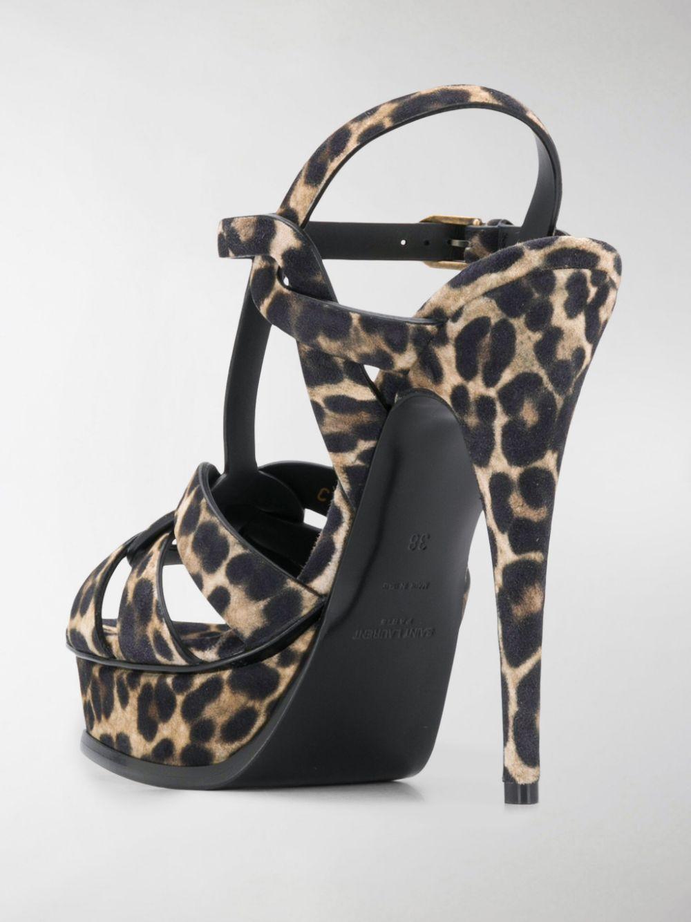 ysl leopard heels