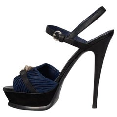 Saint Laurent Tribute Multicolor High Heel Sandals - Size 40