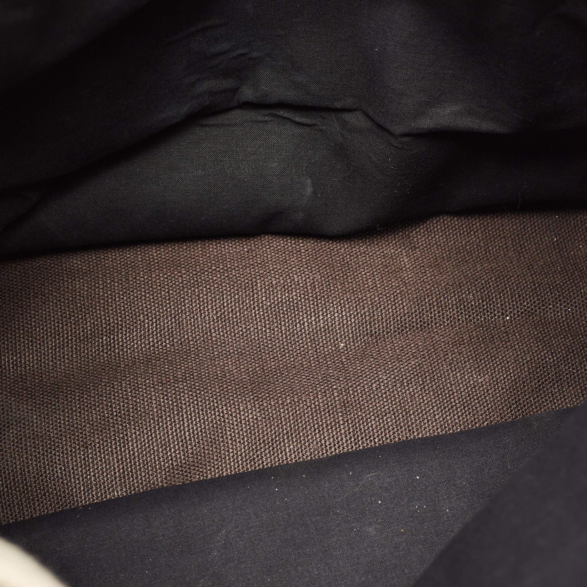 Saint Laurent Tricolor Canvas and Leather Rive Gauche Vertical Tote 5