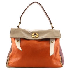 Saint Laurent Tricolor Muse Two Tasche aus Leder Medium