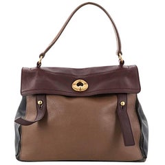 Saint Laurent Tricolor Muse Two Handbag Leather Medium